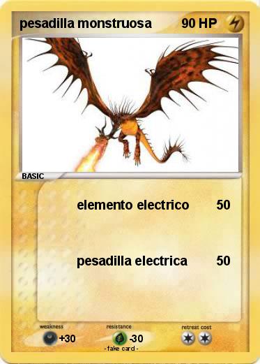 Pokemon pesadilla monstruosa