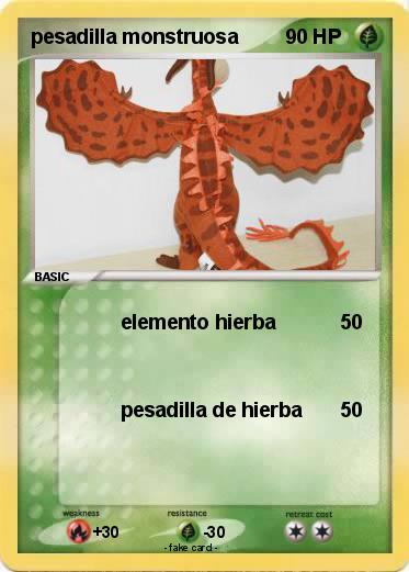 Pokemon pesadilla monstruosa