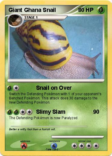 Pokemon Giant Ghana Snail