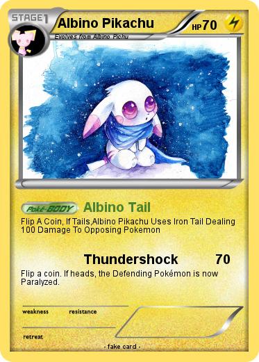 Pokemon Albino Pikachu