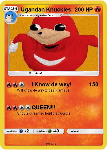 Pokemon Ugandan Knuckles