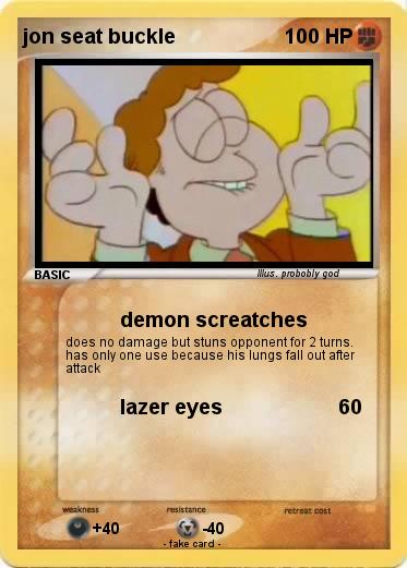 Pokemon jon seat buckle