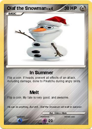Pokemon Olaf the Snowman