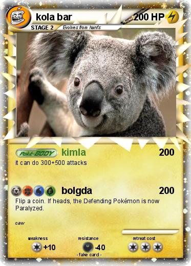 Pokemon kola bar
