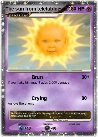 Pokemon The sun from teletubbies