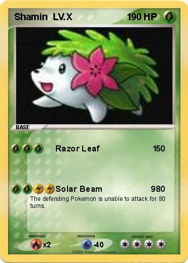 Pokemon Shamin  LV.X                     1 