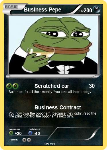 Pokemon Business Pepe