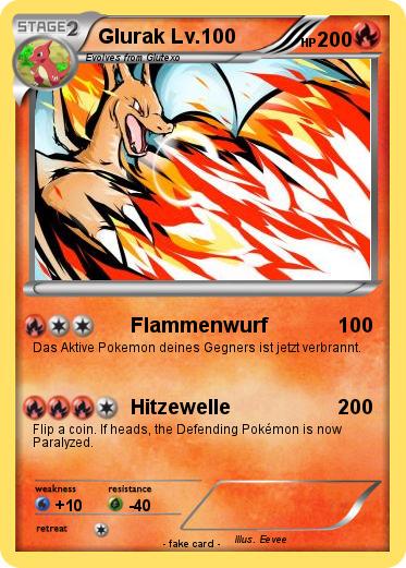 Pokemon Glurak Lv.100