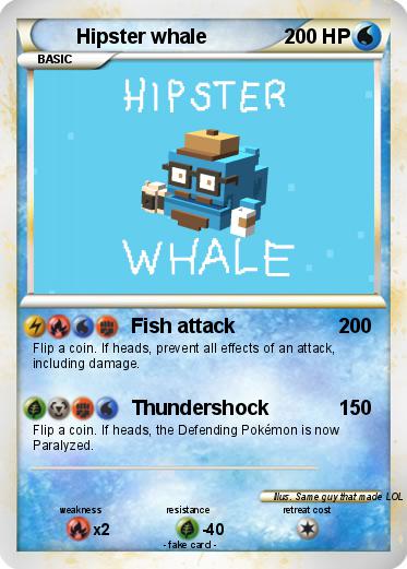 Pokemon Hipster whale