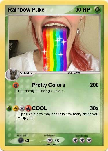 Pokemon Rainbow Puke