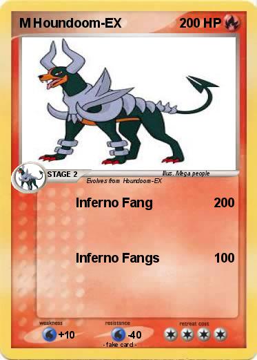 Pokemon M Houndoom-EX