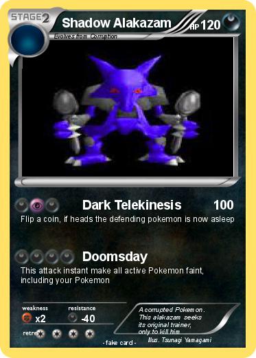 Pokemon Shadow Alakazam