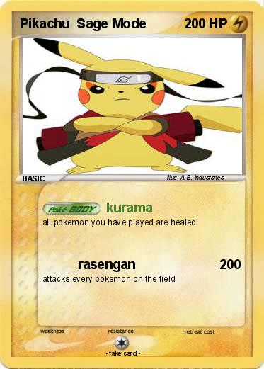 Pokemon Pikachu  Sage Mode