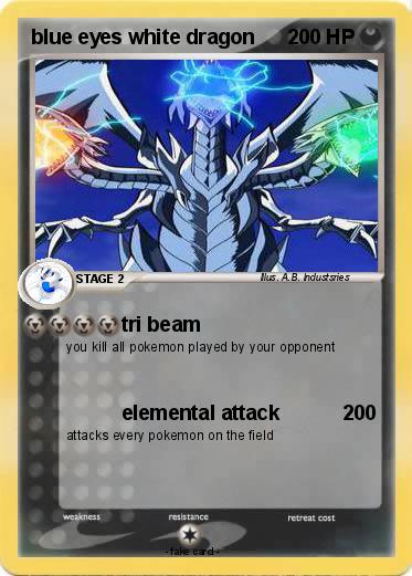 Pokemon blue eyes white dragon