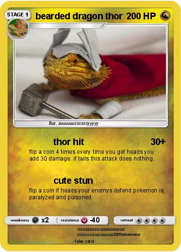 Pokemon bearded dragon thor