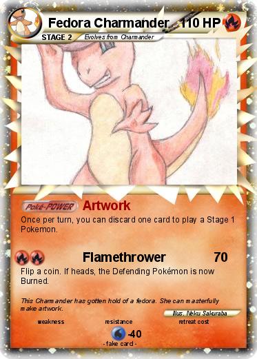 Pokemon Fedora Charmander