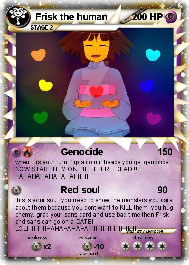 Pokemon Frisk the human