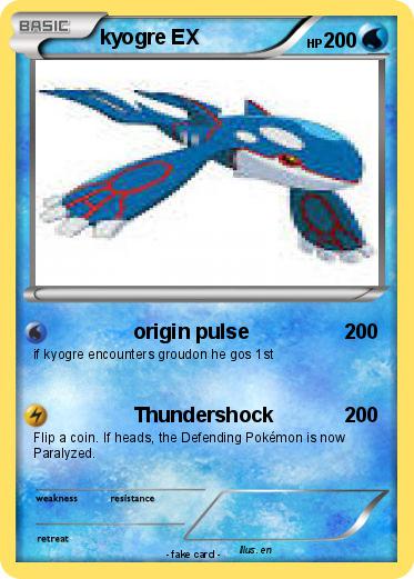 Pokemon kyogre EX
