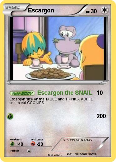 Pokemon Escargon