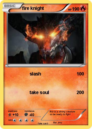 Pokemon fire knight