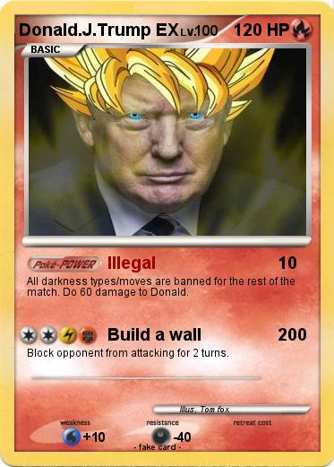 Pokemon Donald.J.Trump EX