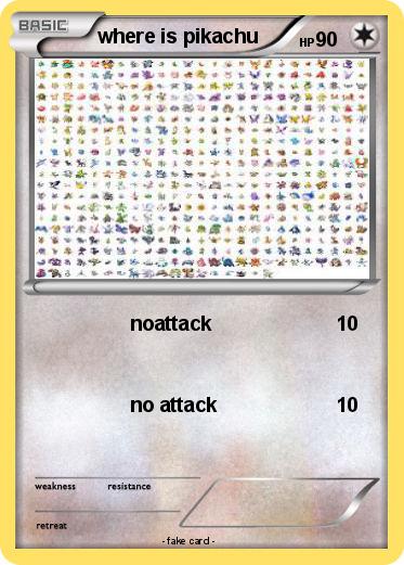 Pokemon where is pikachu