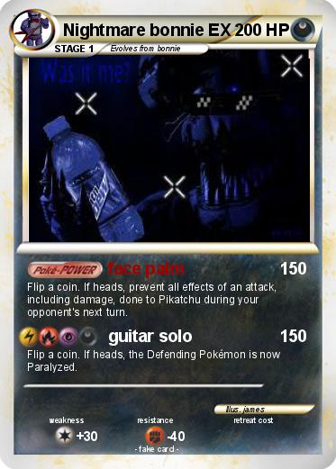 Pokemon Nightmare bonnie EX