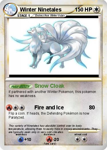 Pokemon Winter Ninetales