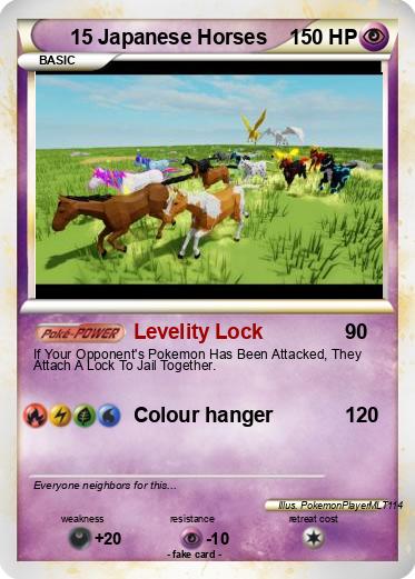 Pokemon 15 Japanese Horses