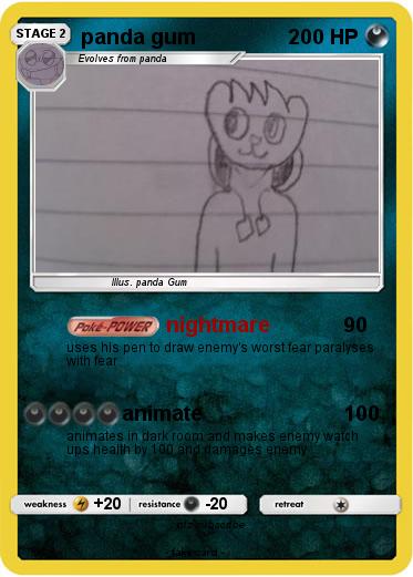 Pokemon panda gum
