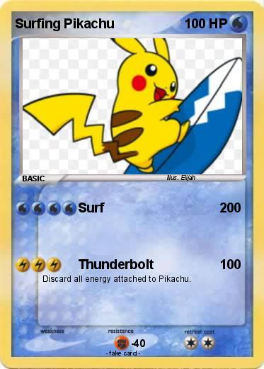 Pokemon Surfing Pikachu