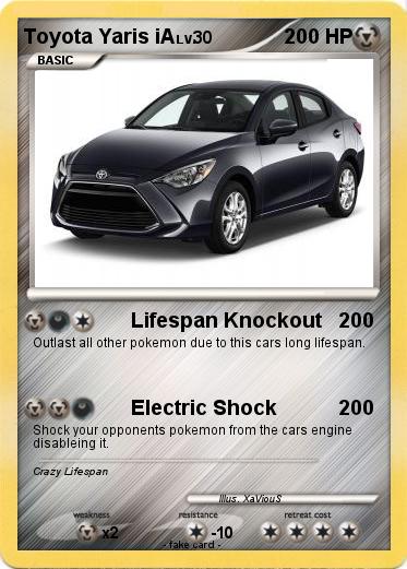 Pokemon Toyota Yaris iA