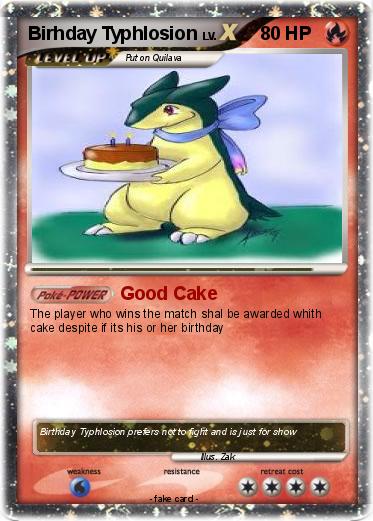 Pokemon Birhday Typhlosion