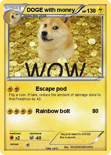 Pokemon DOGE with money
