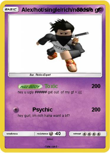 Pokemon Alex/hot/single/rich/needs a gf