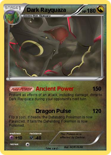 Pokemon Dark Rayquaza