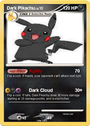 Pokemon Dark Pikachu