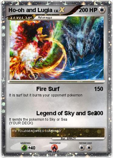 Pokemon Ho-oh and Lugia