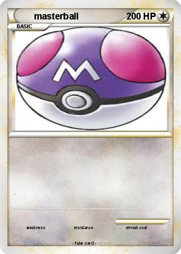 Pokemon masterball