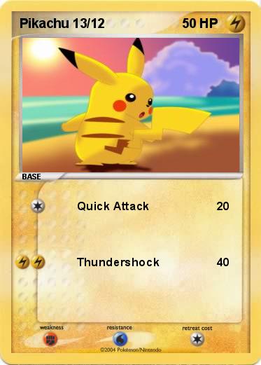 Pokemon Pikachu 13/12