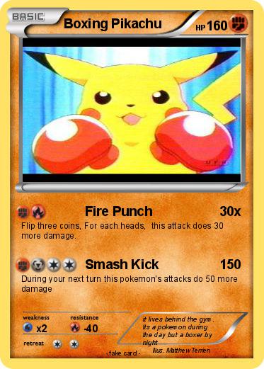 Pokemon Boxing Pikachu