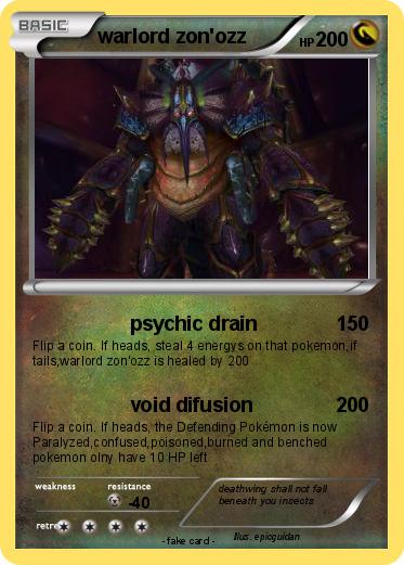 Pokemon warlord zon'ozz