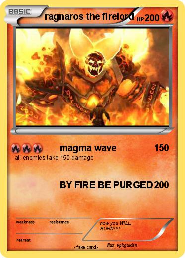 Pokemon ragnaros the firelord