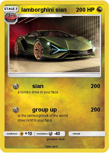 Pokemon lamborghini sian