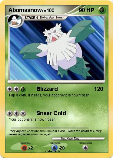 Pokemon Abomasnow