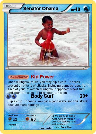 Pokemon Senator Obama