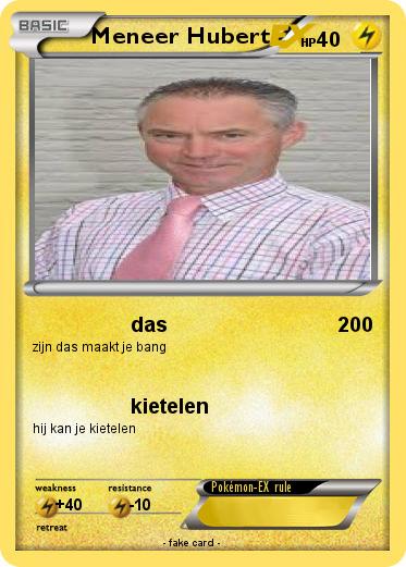 Pokemon Meneer Hubert