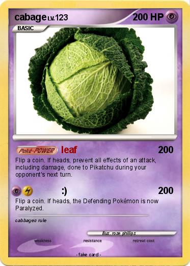 Pokemon cabage