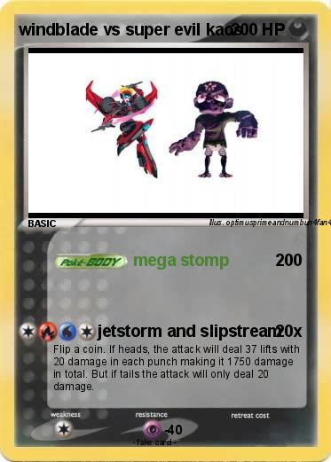 Pokemon windblade vs super evil kaos