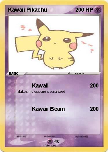 Pokemon Kawaii Pikachu